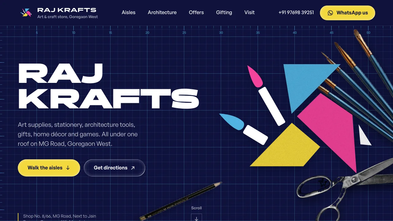 Raj Krafts website