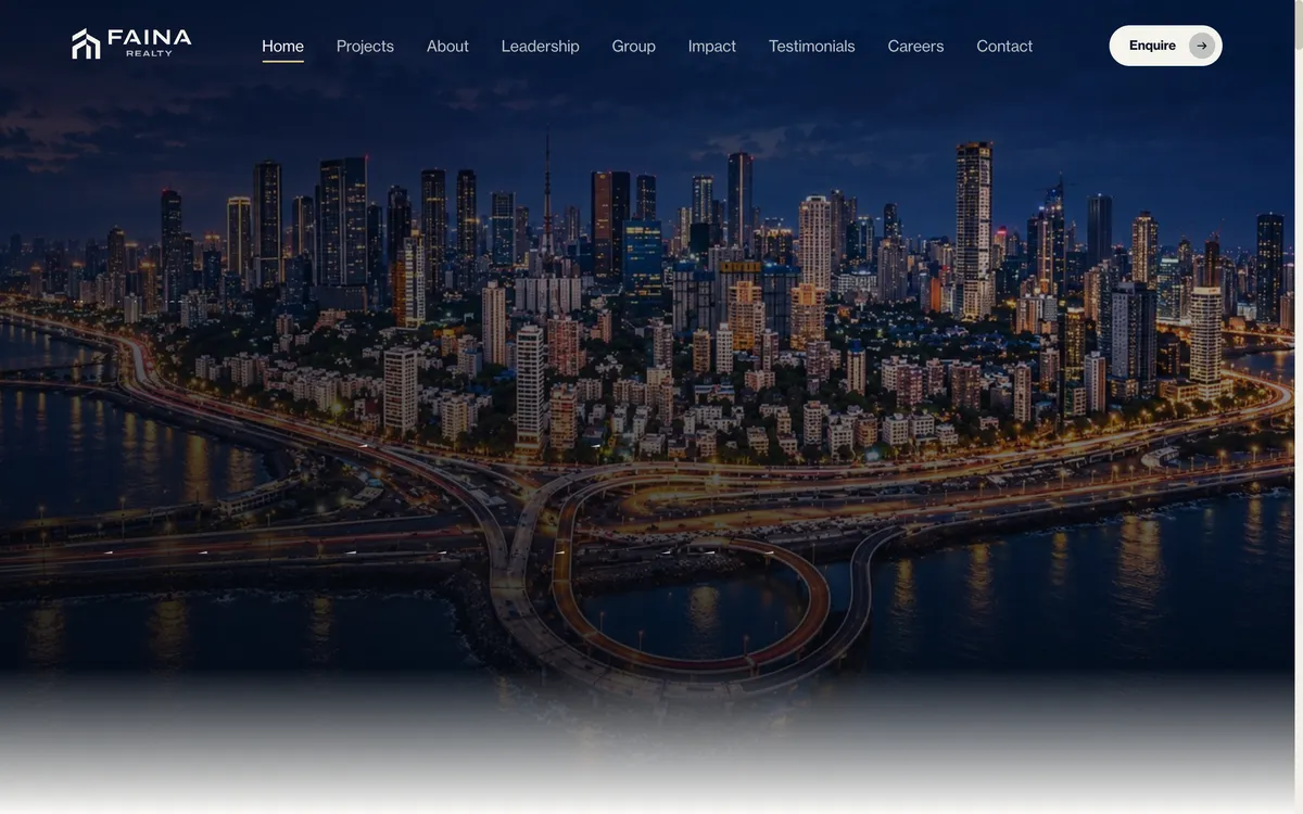 Faina Realty website